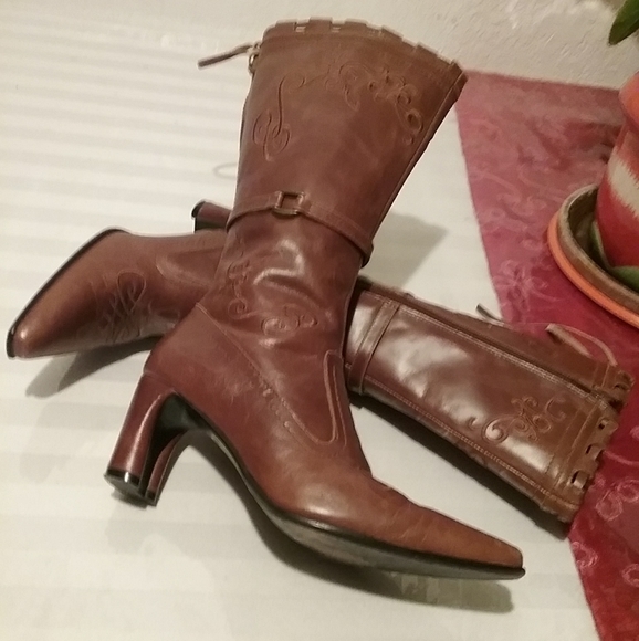 - WOMENS ROPER BROWN BOOTS STYLE 11131 SIZE 5 - Picture 3 of 13